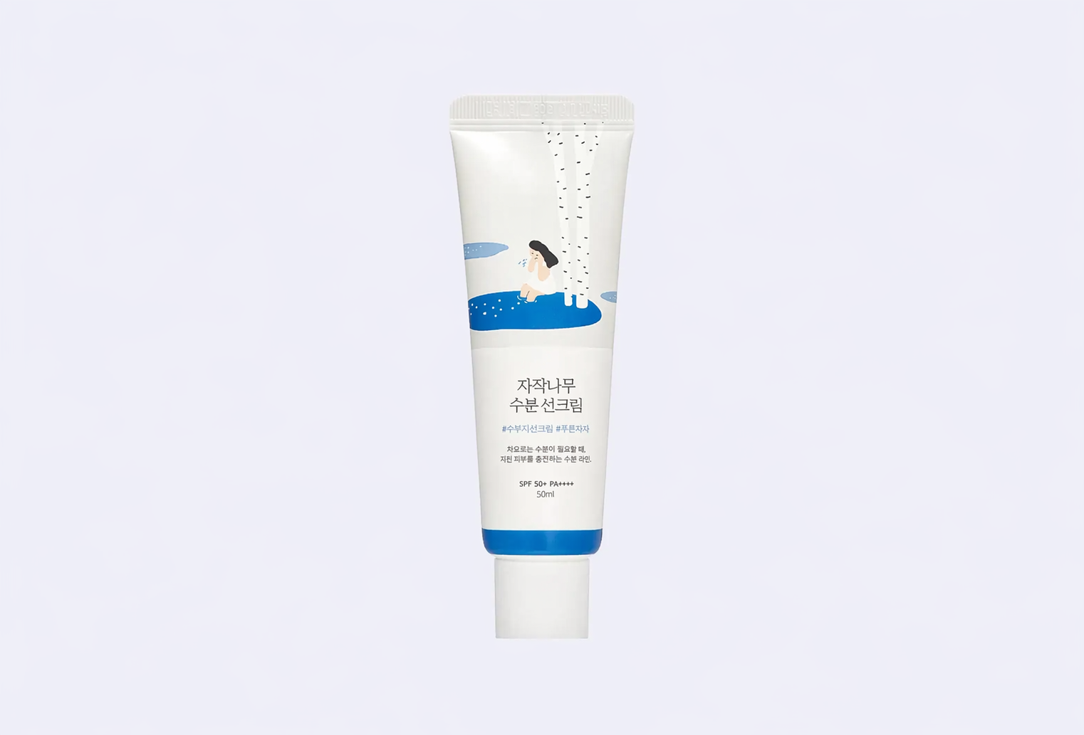 Солнцезащитный крем для лица SPF 50+ PA++++ ROUND LAB Birch juice moisturizing sunscreen