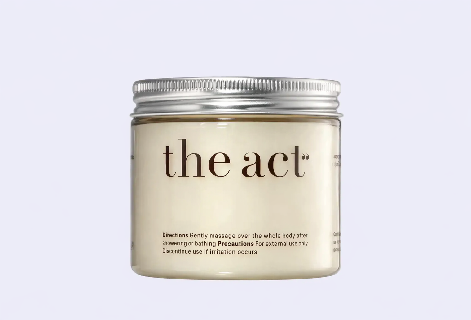 Твердое масло для тела THE ACT Coconut massage body butter