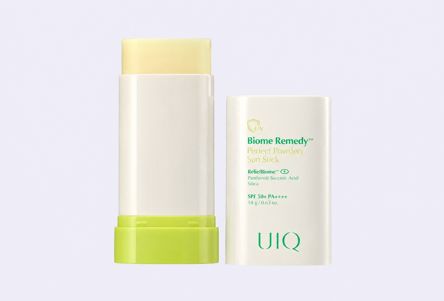 Солнцезащитный стик для лица с SPF50 UIQ Biome Remedy Perfect Powdery Sun