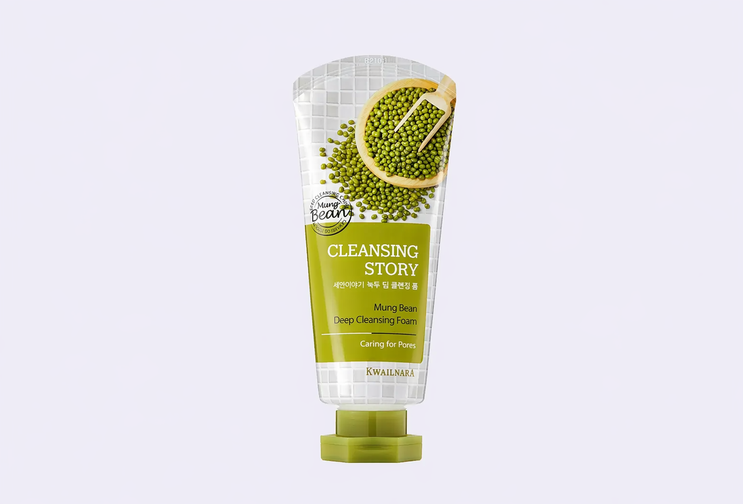 Очищающая пенка для умывания лица WELCOS CLEANSING STORY Mung Bean Deep Cleansing Foam