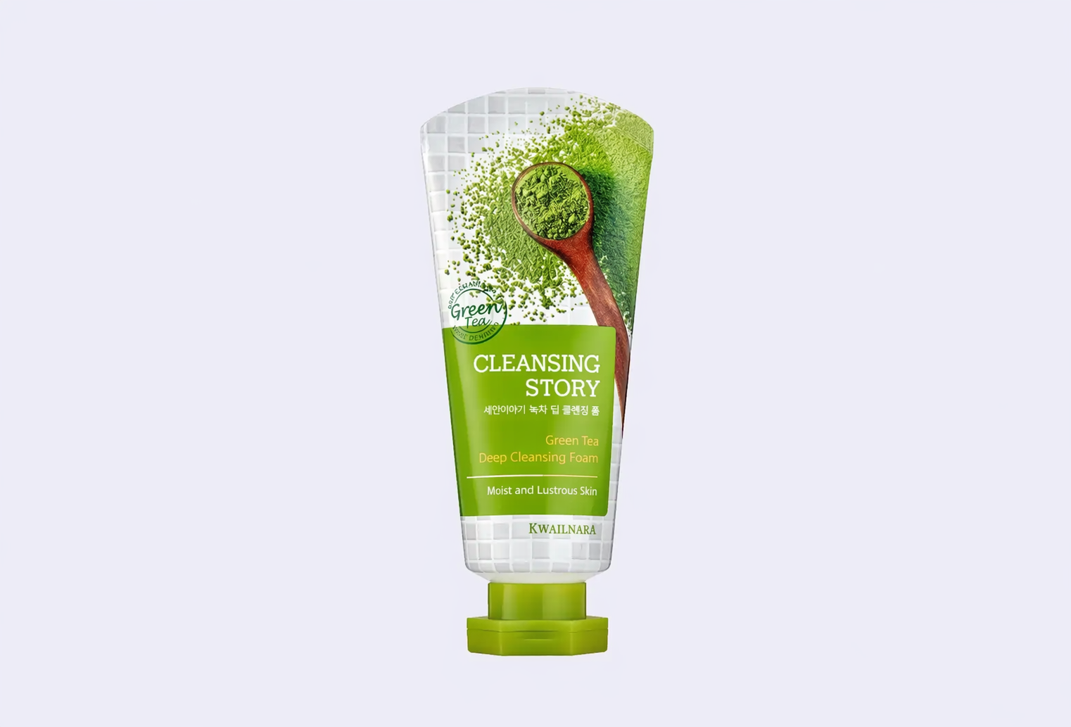 Очищающая пенка для умывания лица WELCOS CLEANSING STORY Green Tea Deep Cleansing Foam