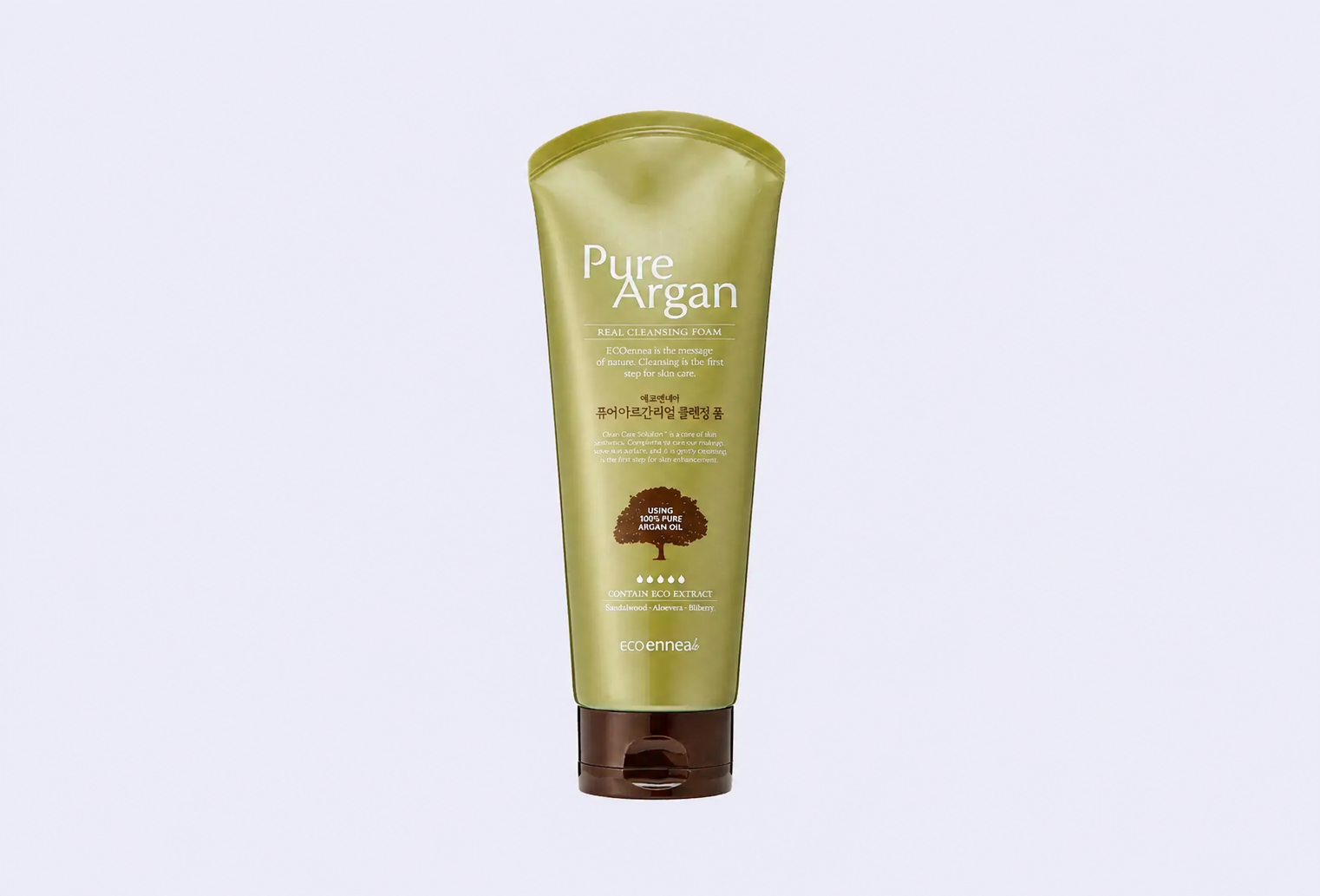 Очищающая пенка для умывания лица WELCOS ECOennea Pure Argan Real Cleansing Foam
