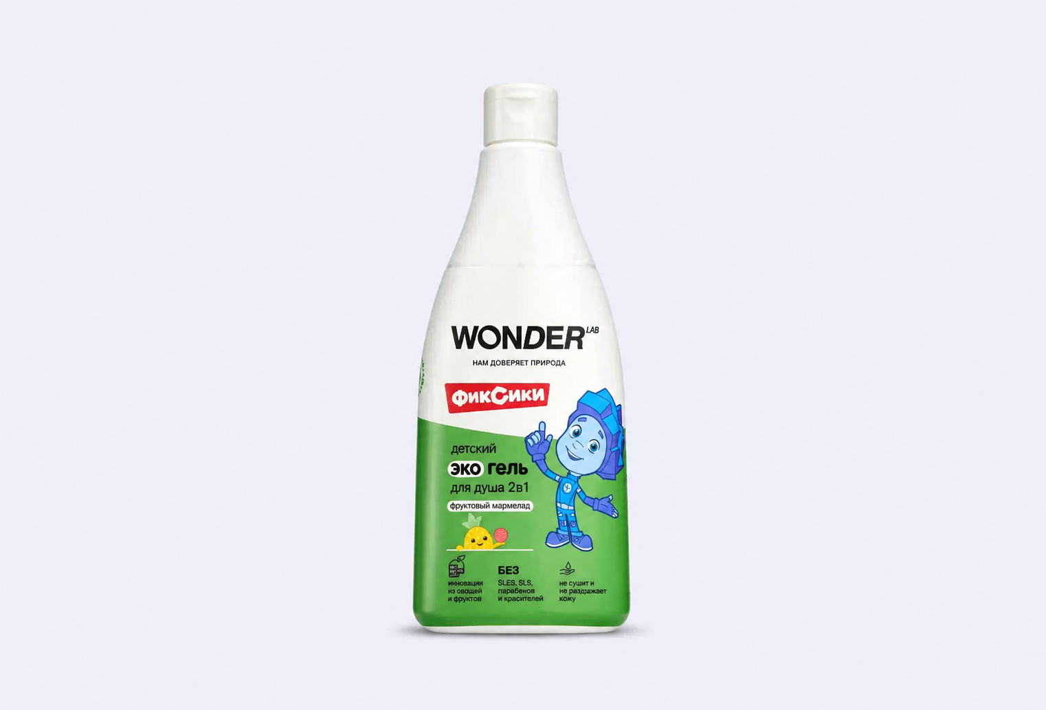 Гель-шампунь 2 в 1 для детей WONDER LAB с ароматом фруктового мармелада