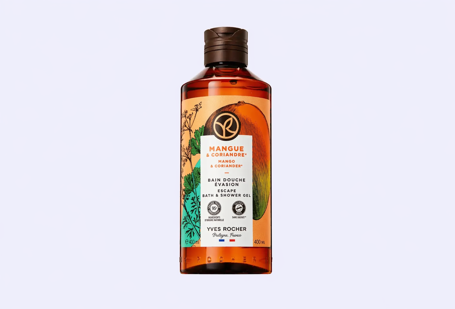 Гель для душа и ванны YVES ROCHER МАНГО и КОРИАНДР