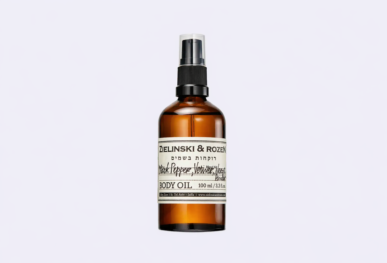 Масло для тела ZIELINSKI & ROZEN Black Pepper, Vetiver, Neroli, Amber