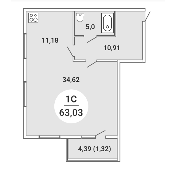 Планировка Студия