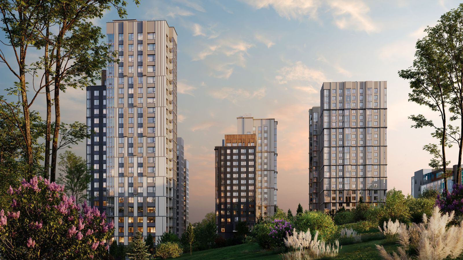 3-комнатная, 89.5 м², № 15 в Edelweiss Золотой Рог 1