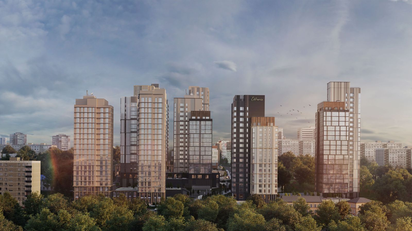 3-комнатная, 89.5 м², № 15 в Edelweiss Золотой Рог 1