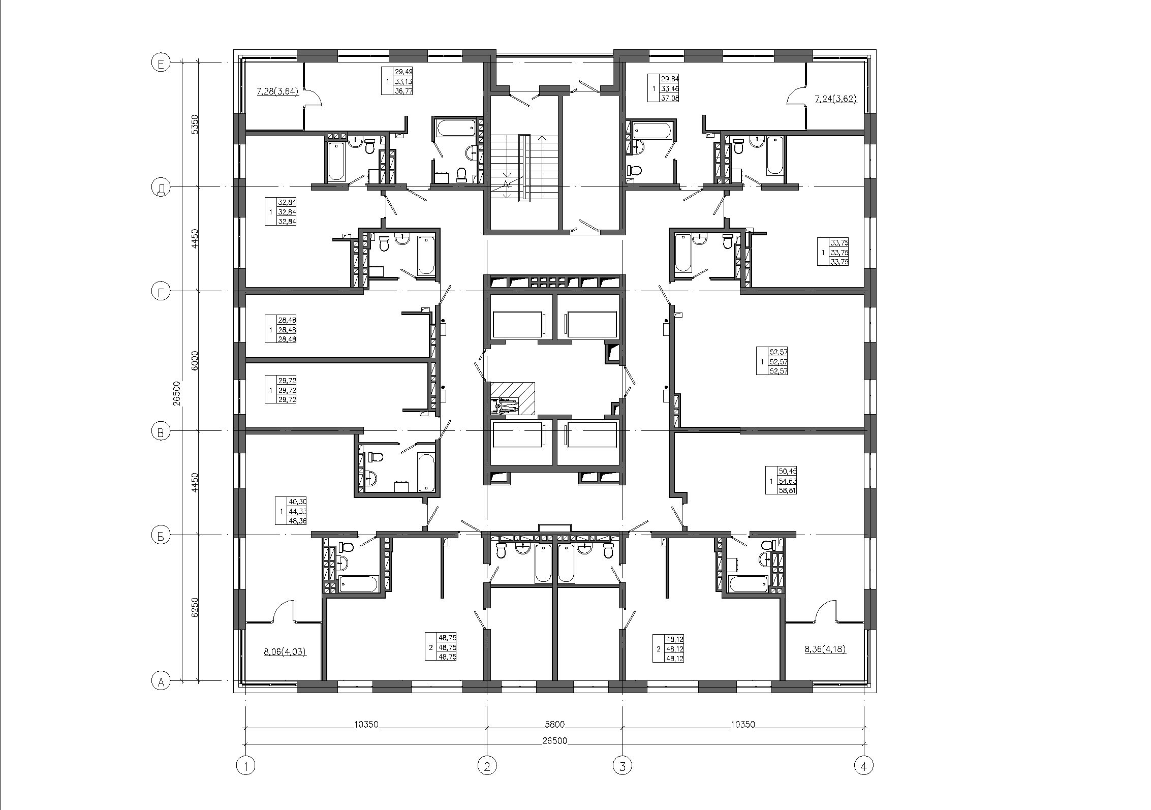 1-комнатная, 32.84 м², № 241 в Premium Park Central (Премиум Парк)