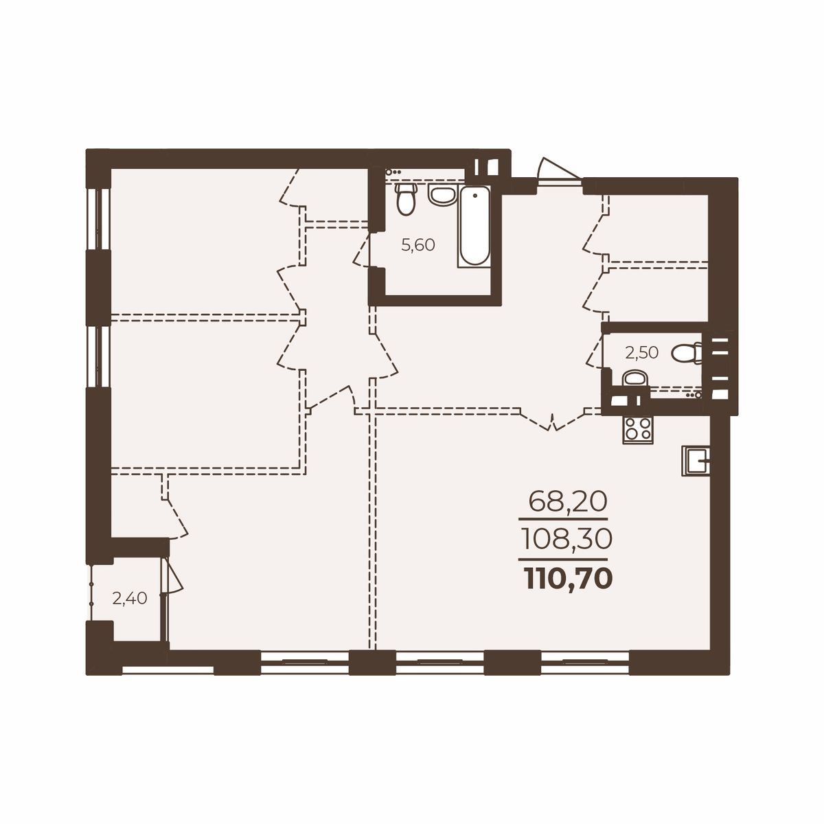 Планировка 1-комн.