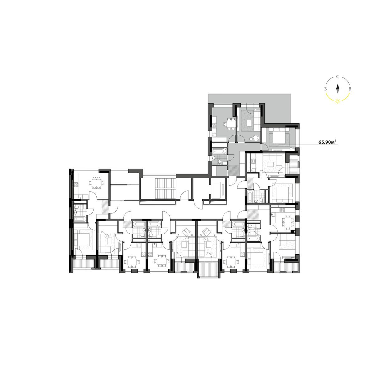 Планировка 2-комн. 3