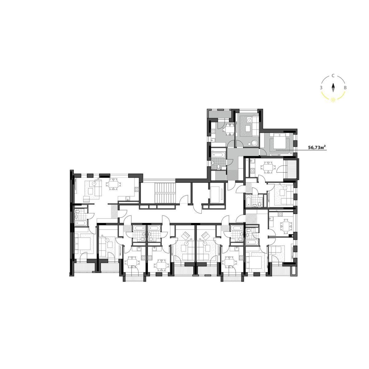 Планировка 2-комн. 4