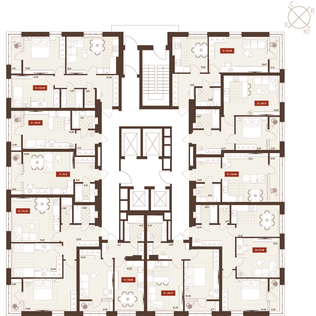 Планировка Студия 5