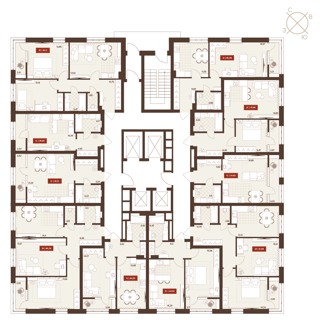 Планировка Студия 5