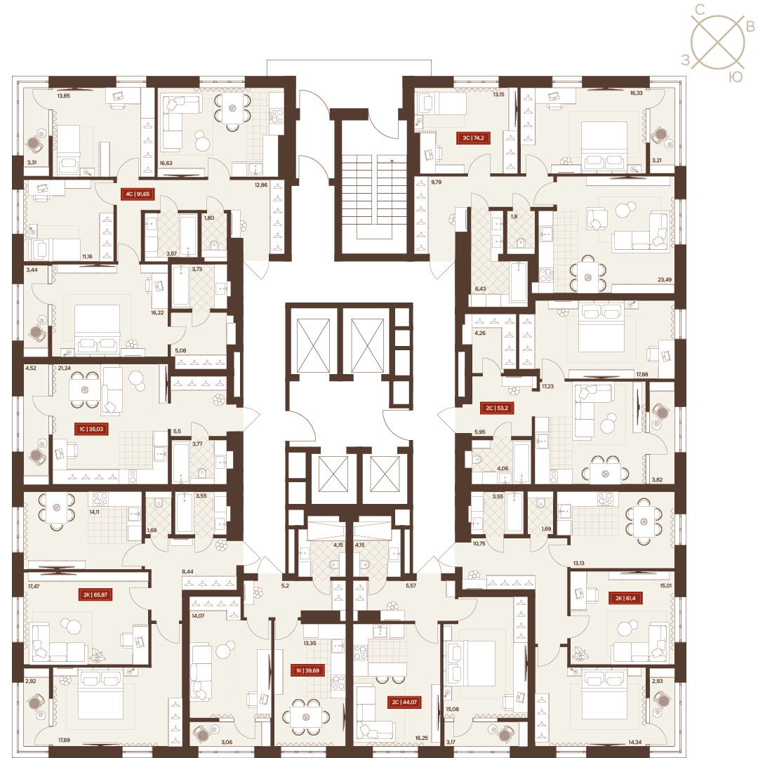 Планировка Студия 5