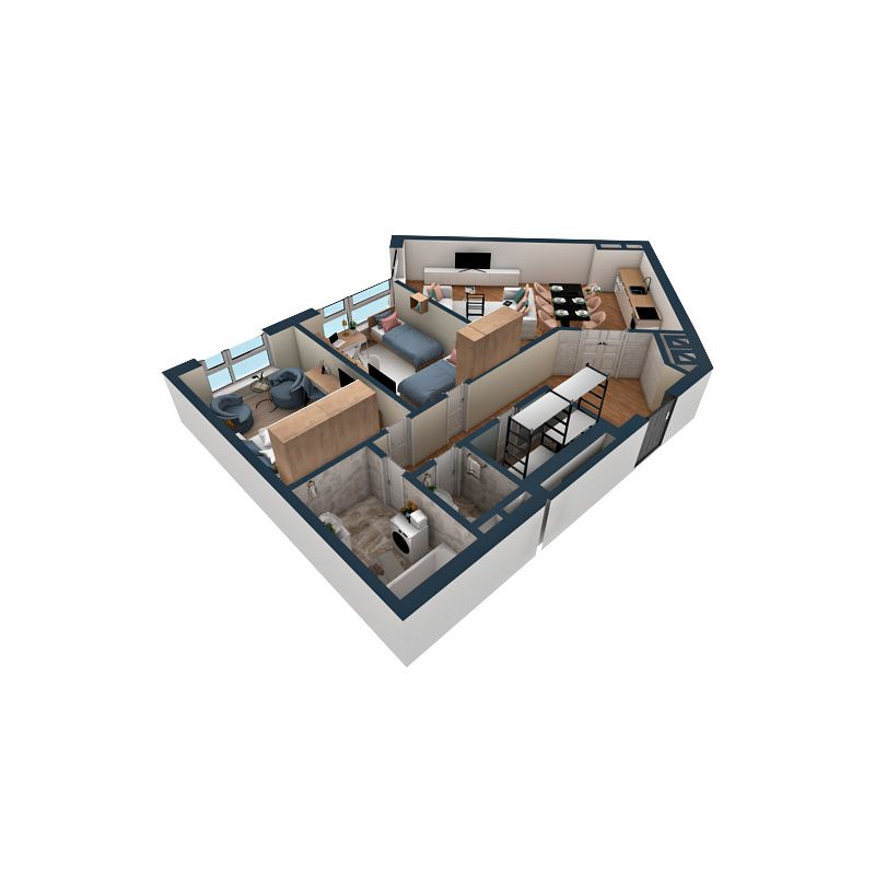 Планировка 2-комн. 3