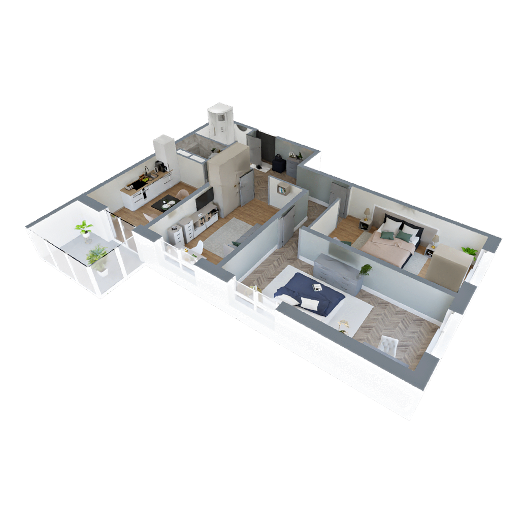 Планировка 3-комн. 3