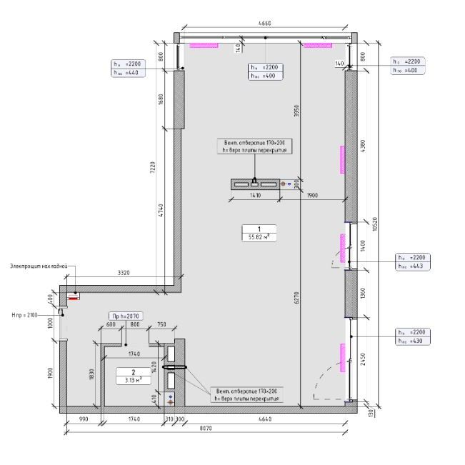 3-комнатная, 55.28 м², № 40 в Port May (Порт Мэй)