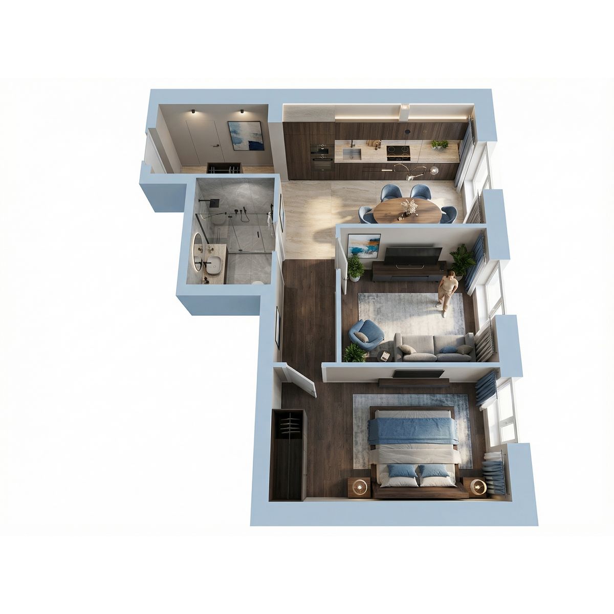 2-комнатная, 49.49 м², № 41 в Port May (Порт Мэй)