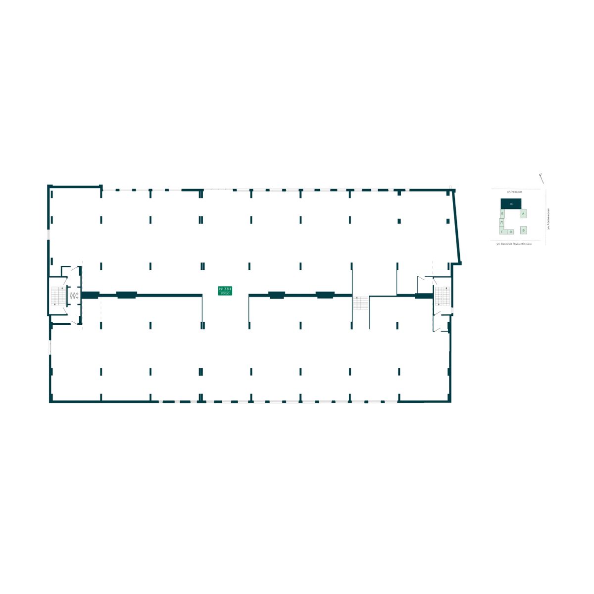 Помещение №33, 2 130,5 м² · планировка помещения