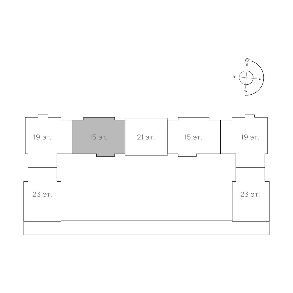 2-комнатная, 63.3 м², № 282 в Нобель