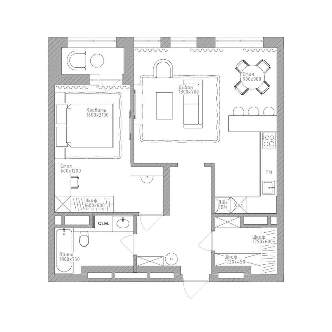 2-комнатная, 62.2 м², № 274 в Нобель