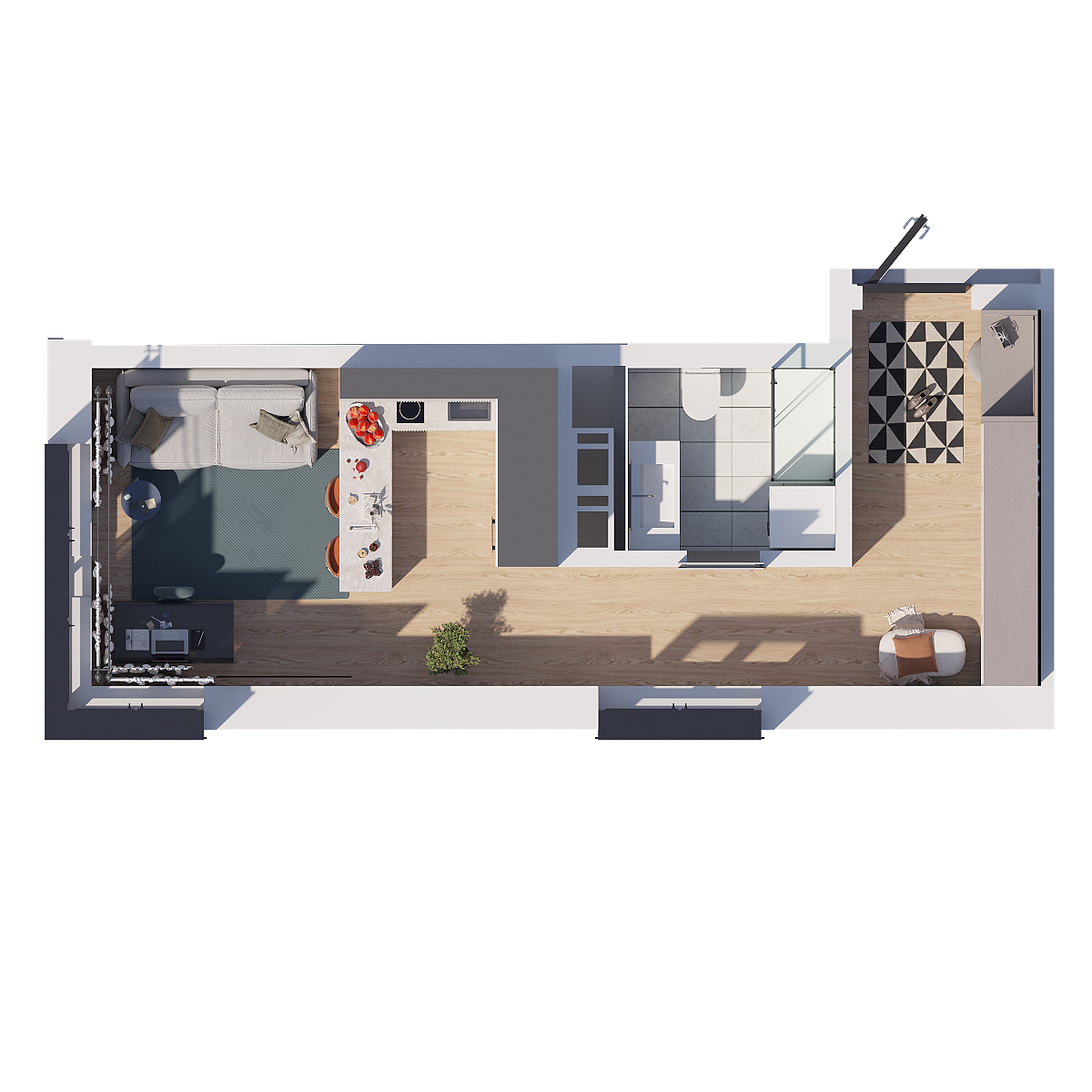 Планировка Студия 4