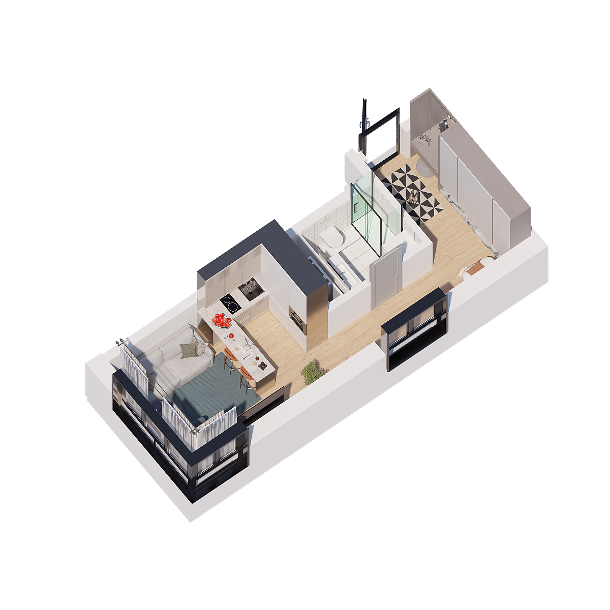 Планировка Студия 5