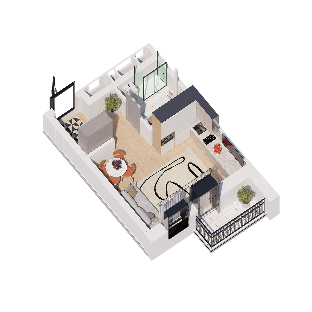 Планировка Студия 5