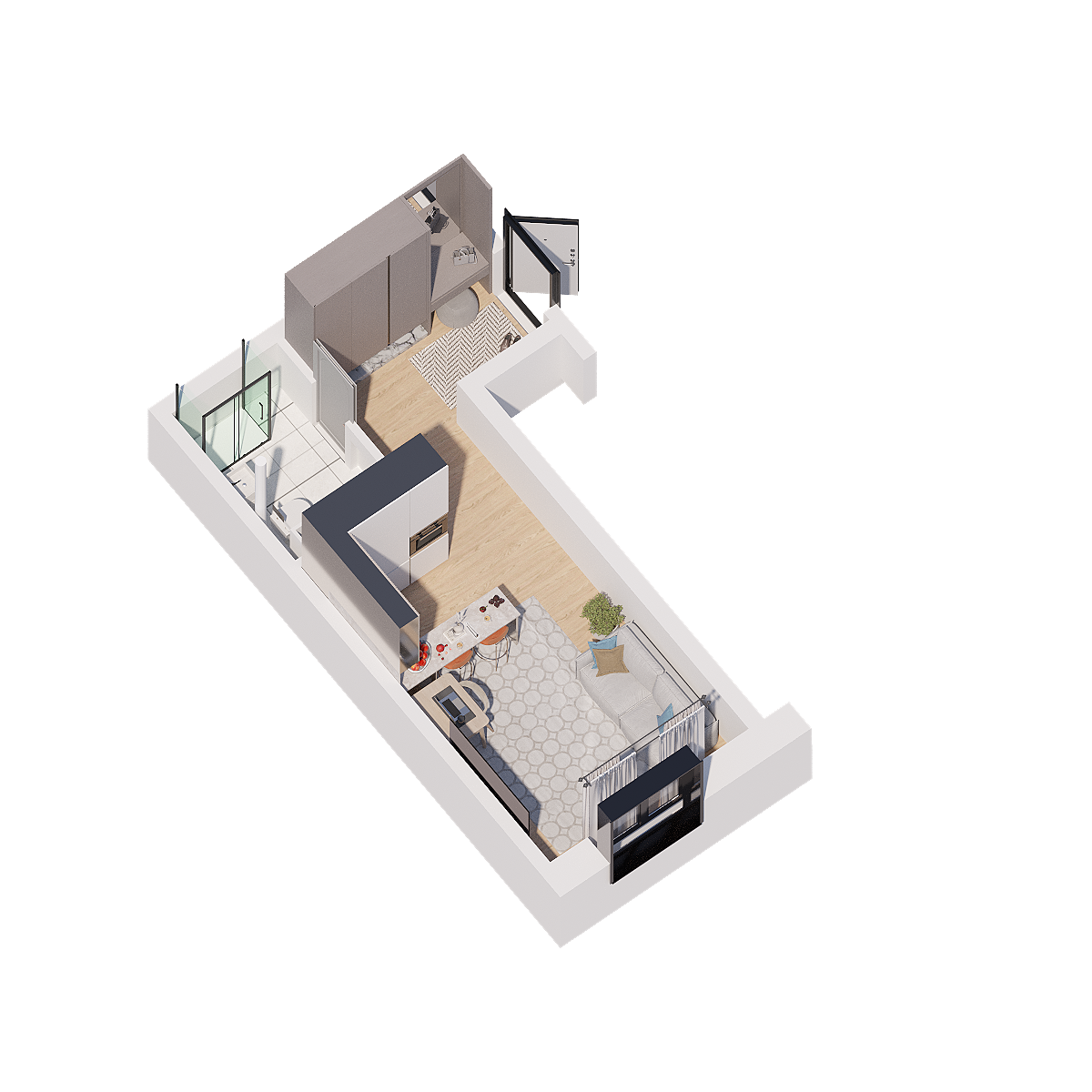 Планировка Студия 4