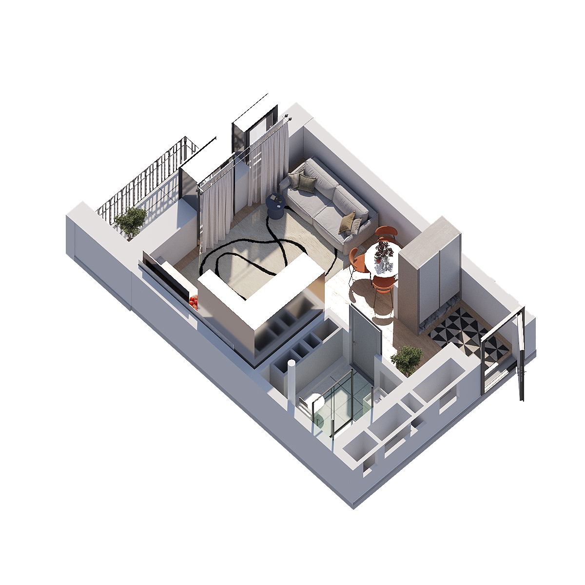 Планировка Студия 4