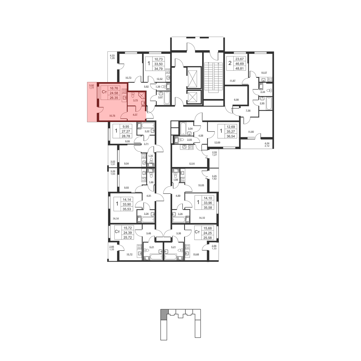 Планировка Студия 4