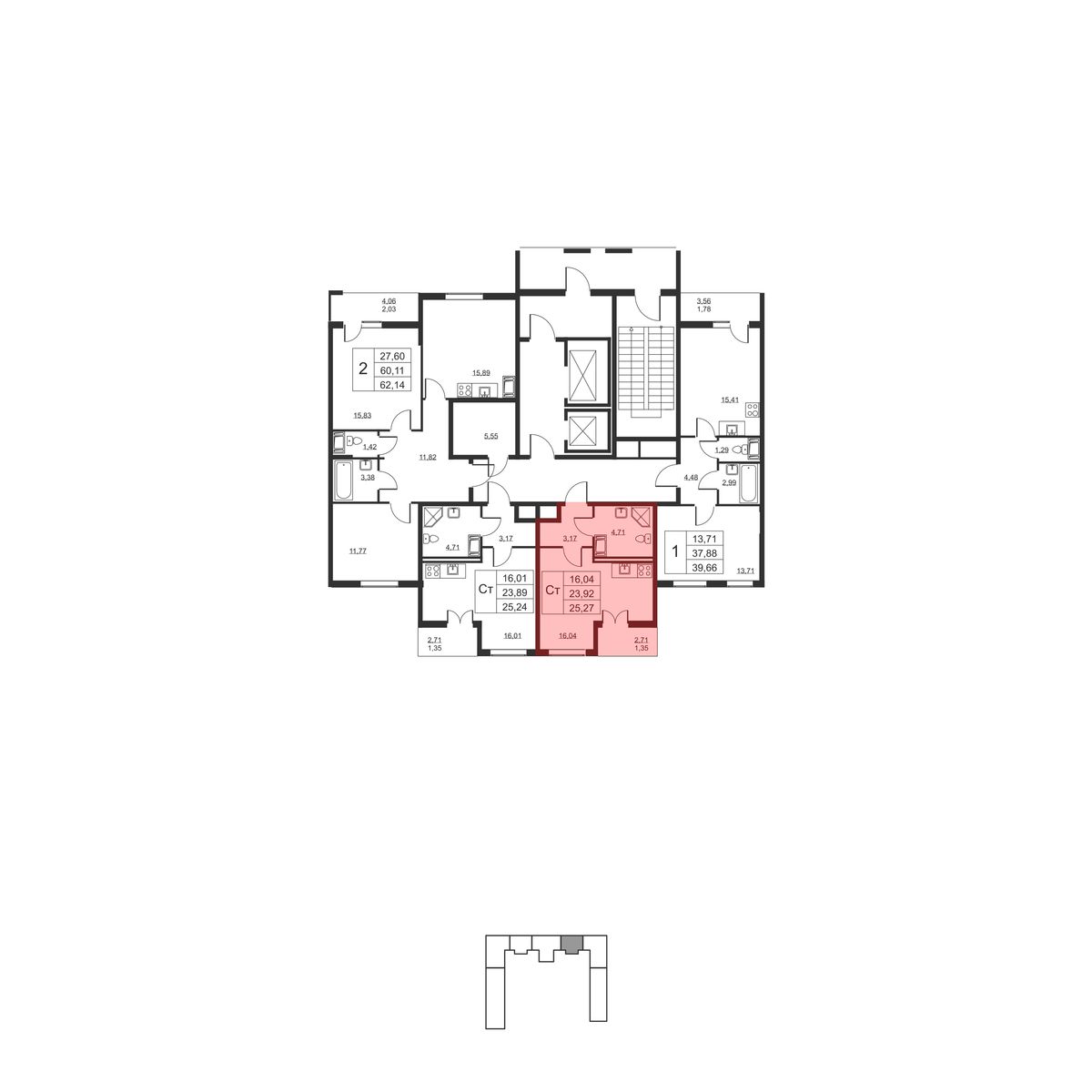 Планировка Студия 4