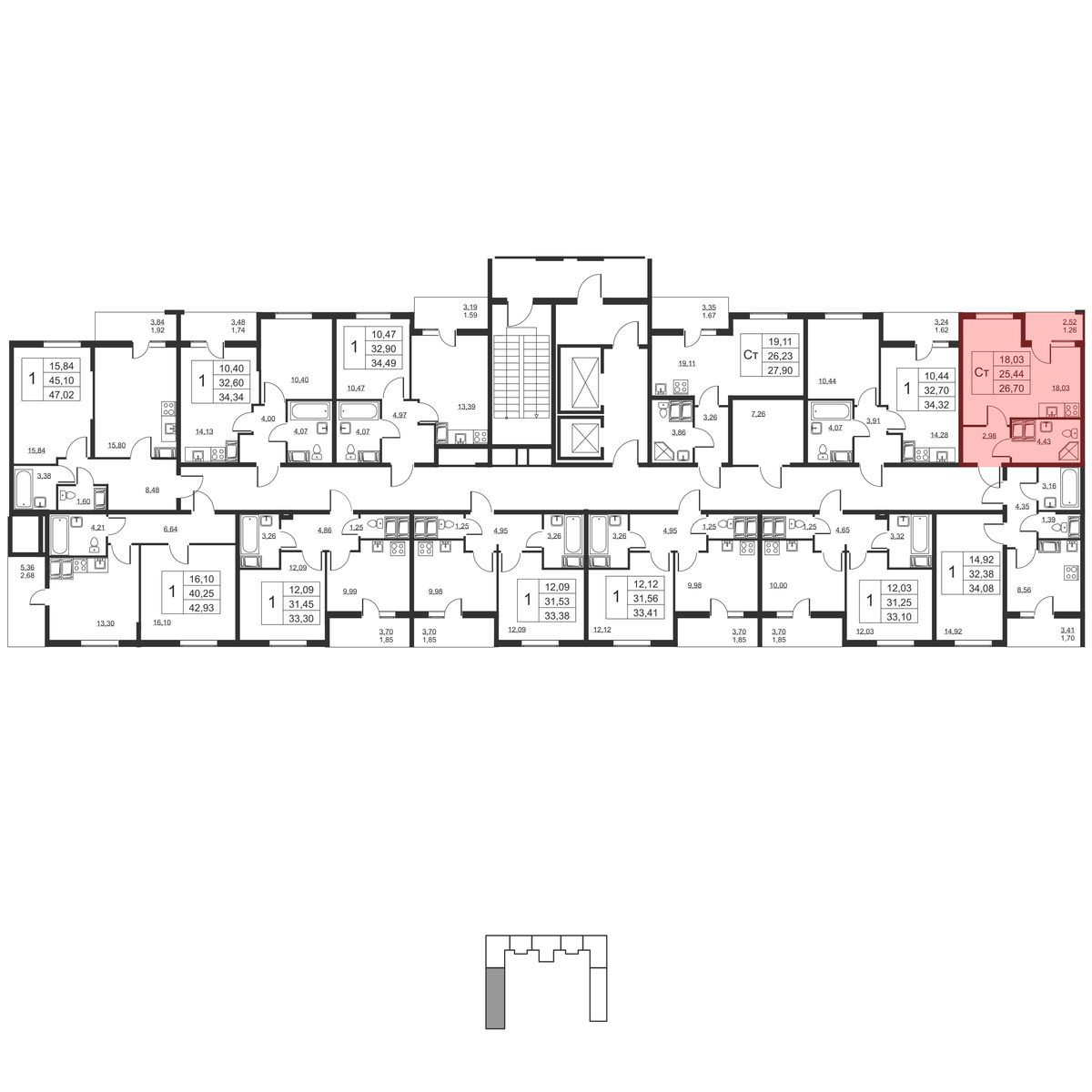 Планировка Студия 4