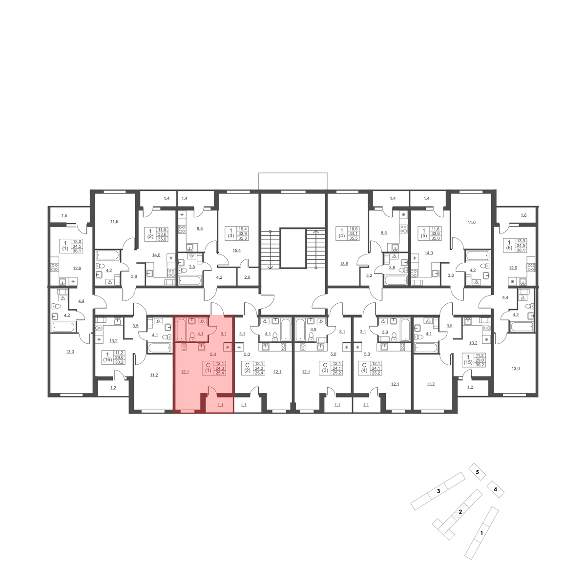 Планировка Студия 4