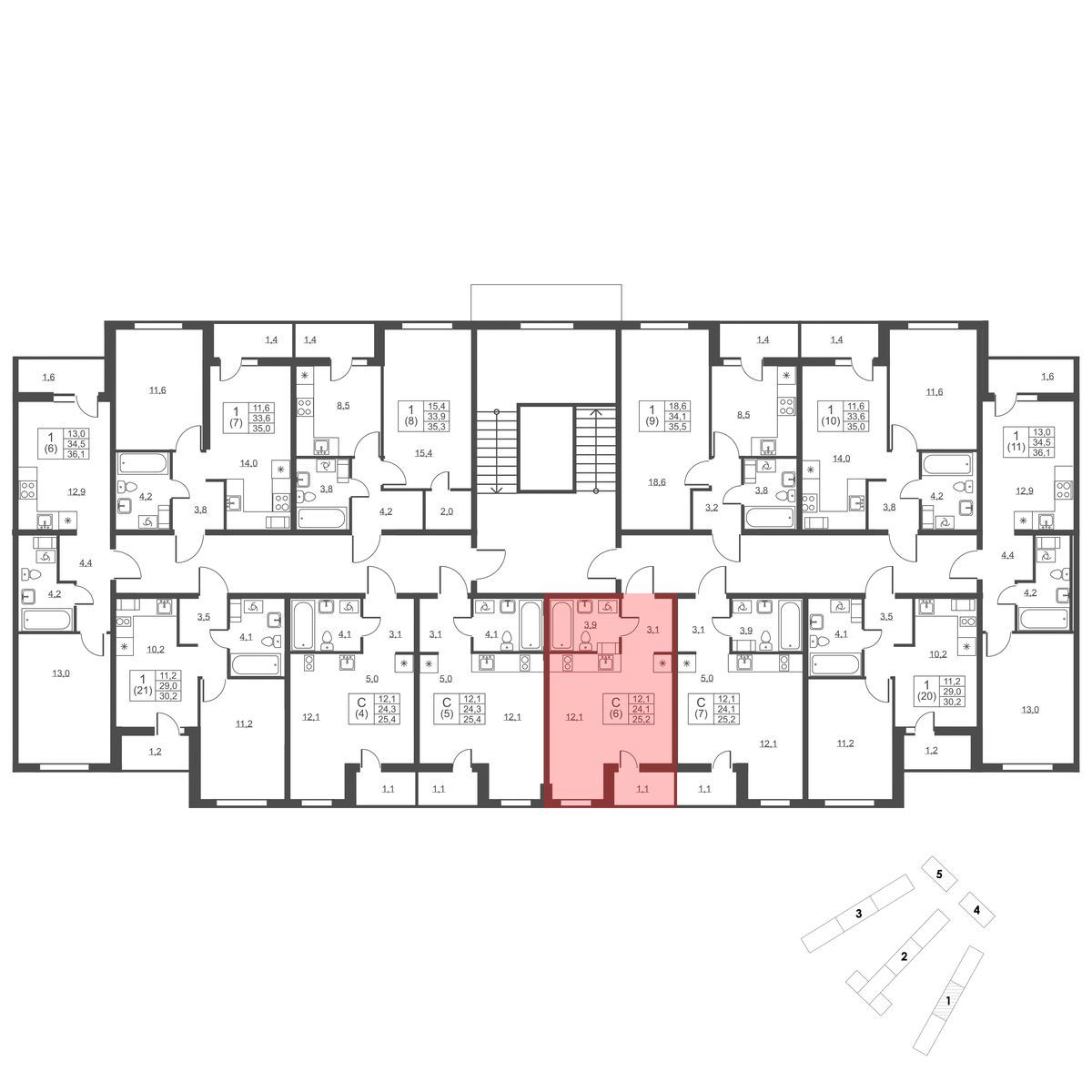 Планировка Студия 4