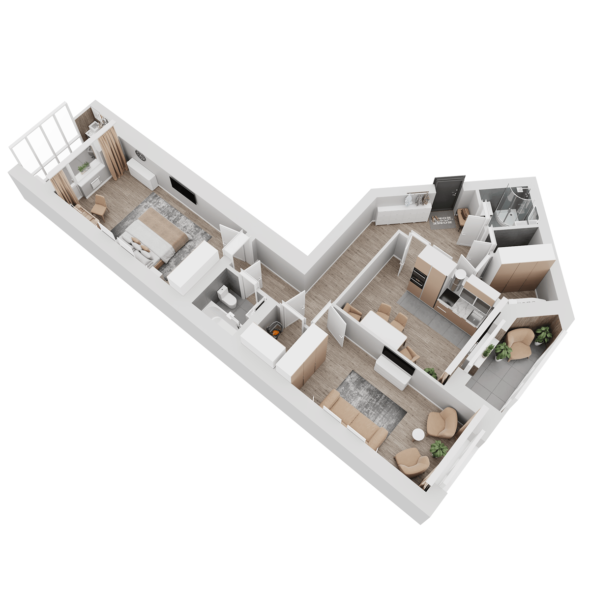 Планировка 2-комн. 3