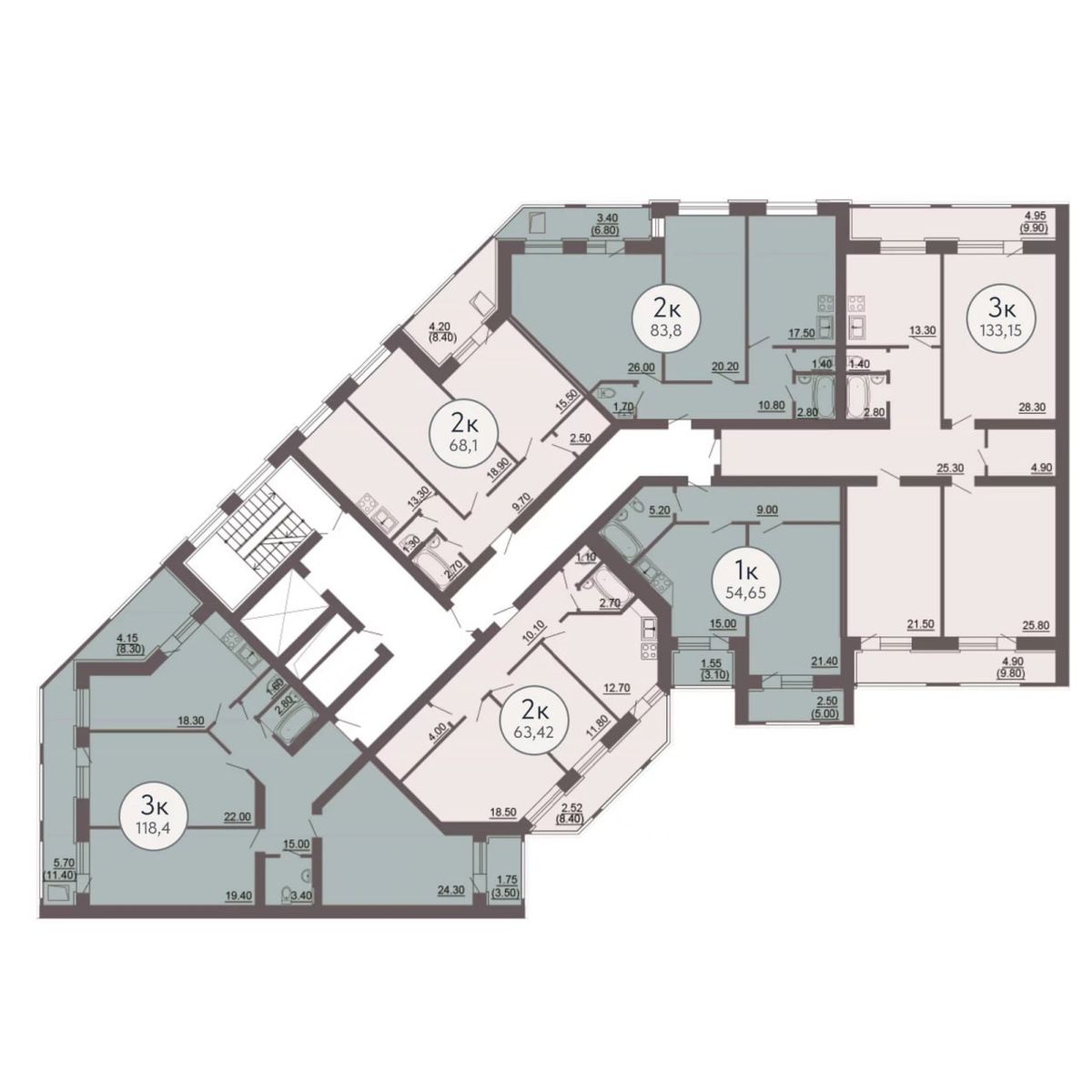 Планировка 1-комн. 4