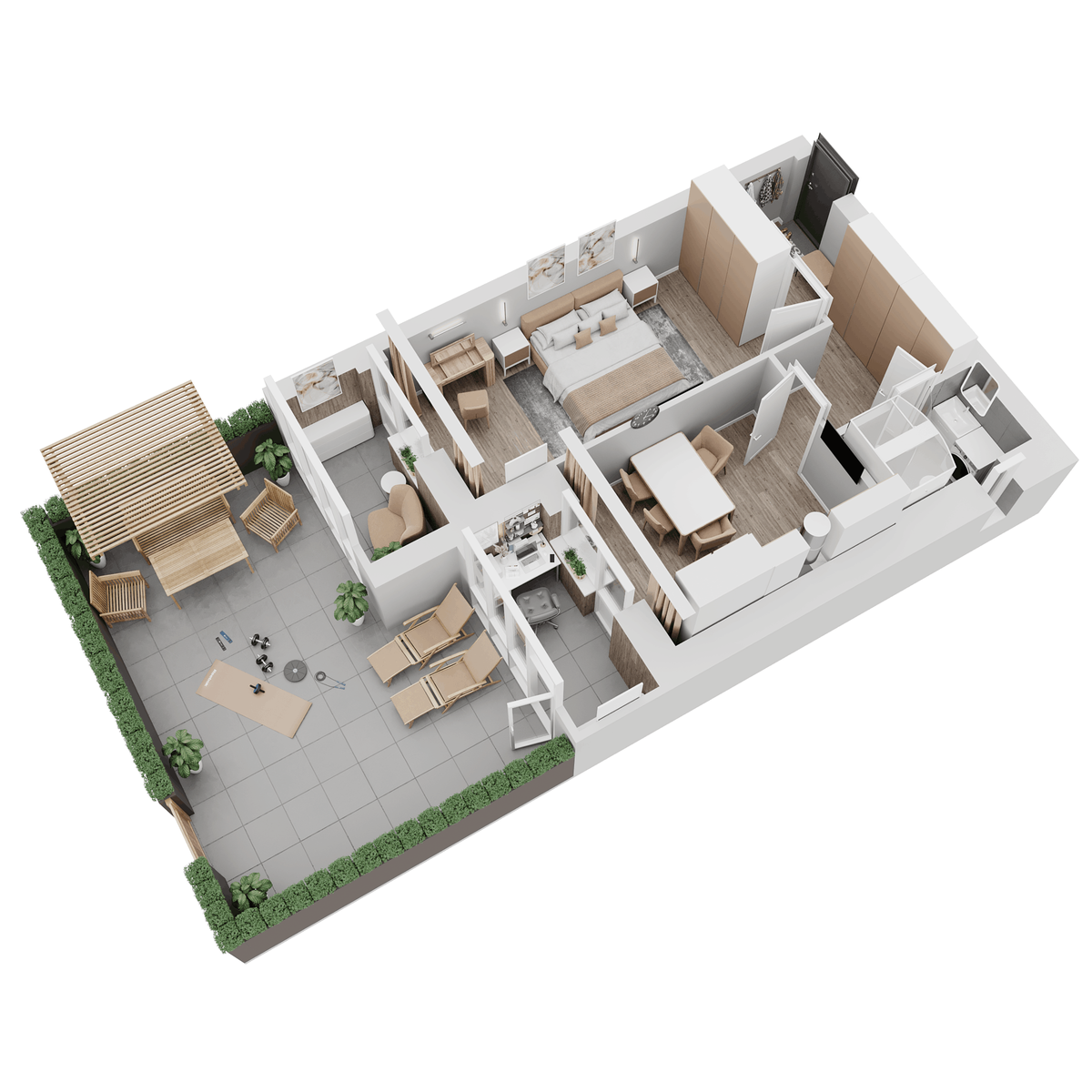 Планировка 1-комн. 3