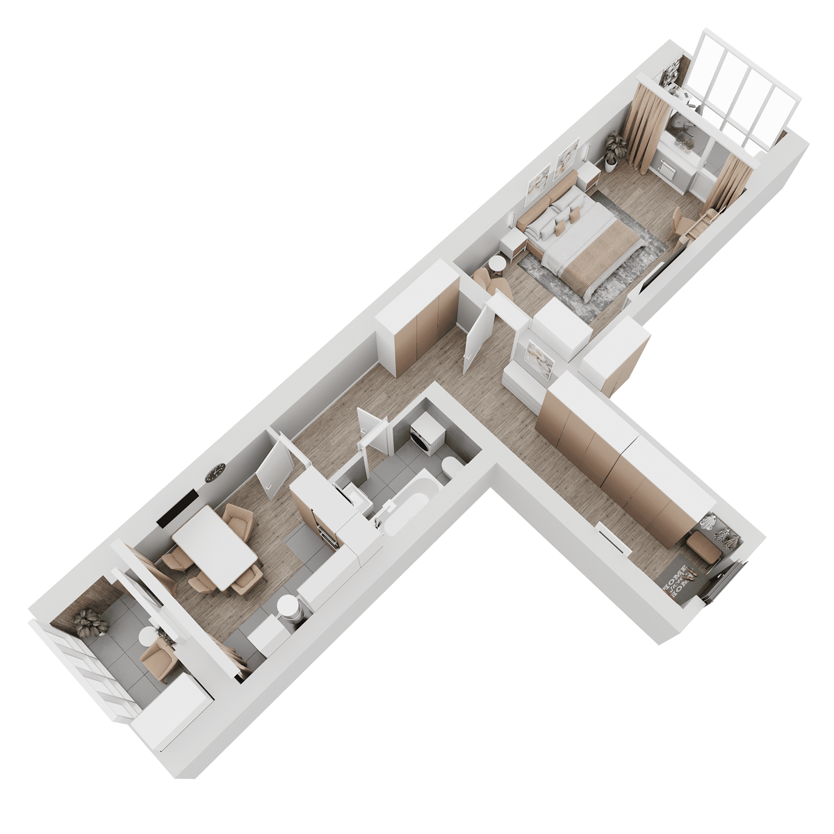 Планировка 1-комн. 3