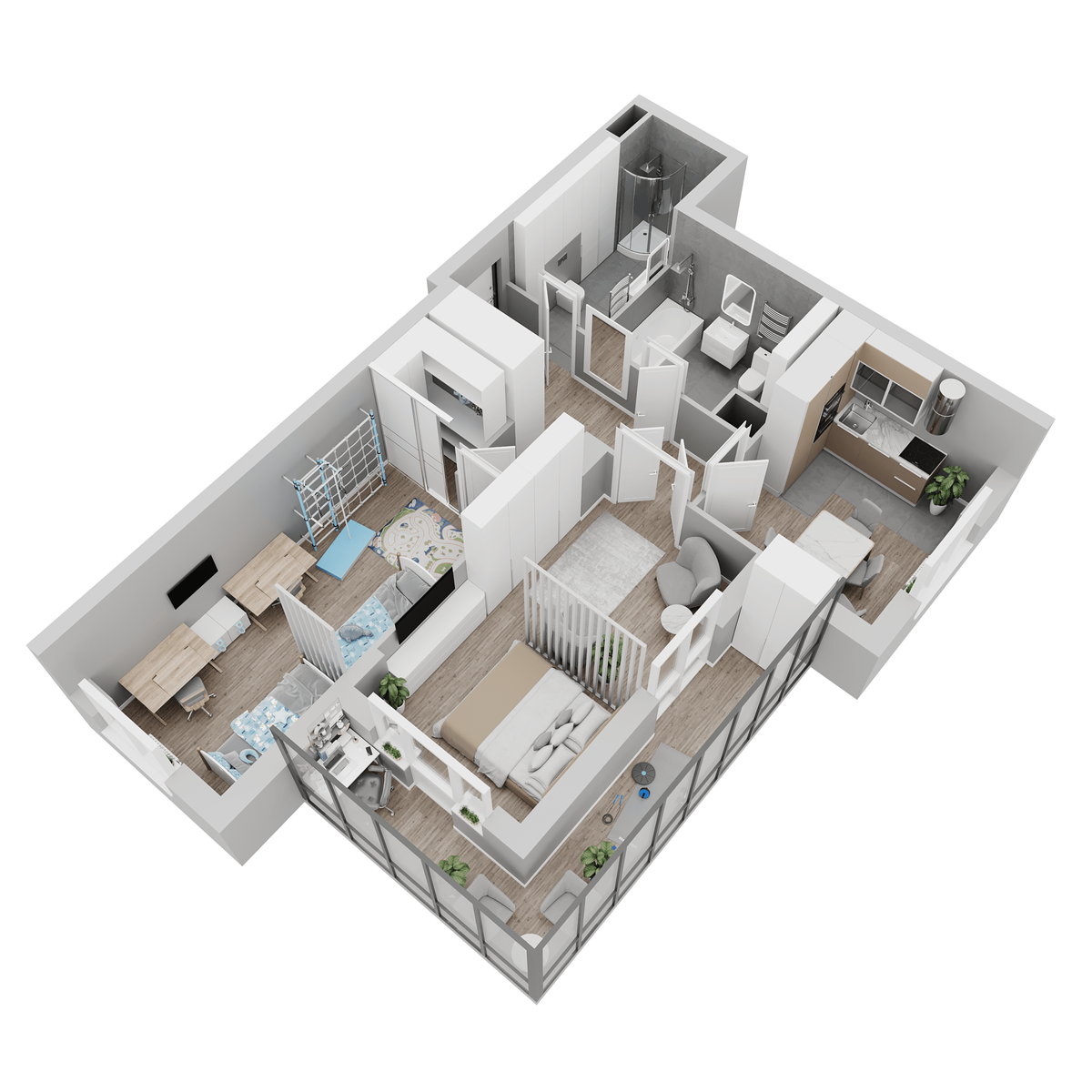 Планировка 2-комн. 3