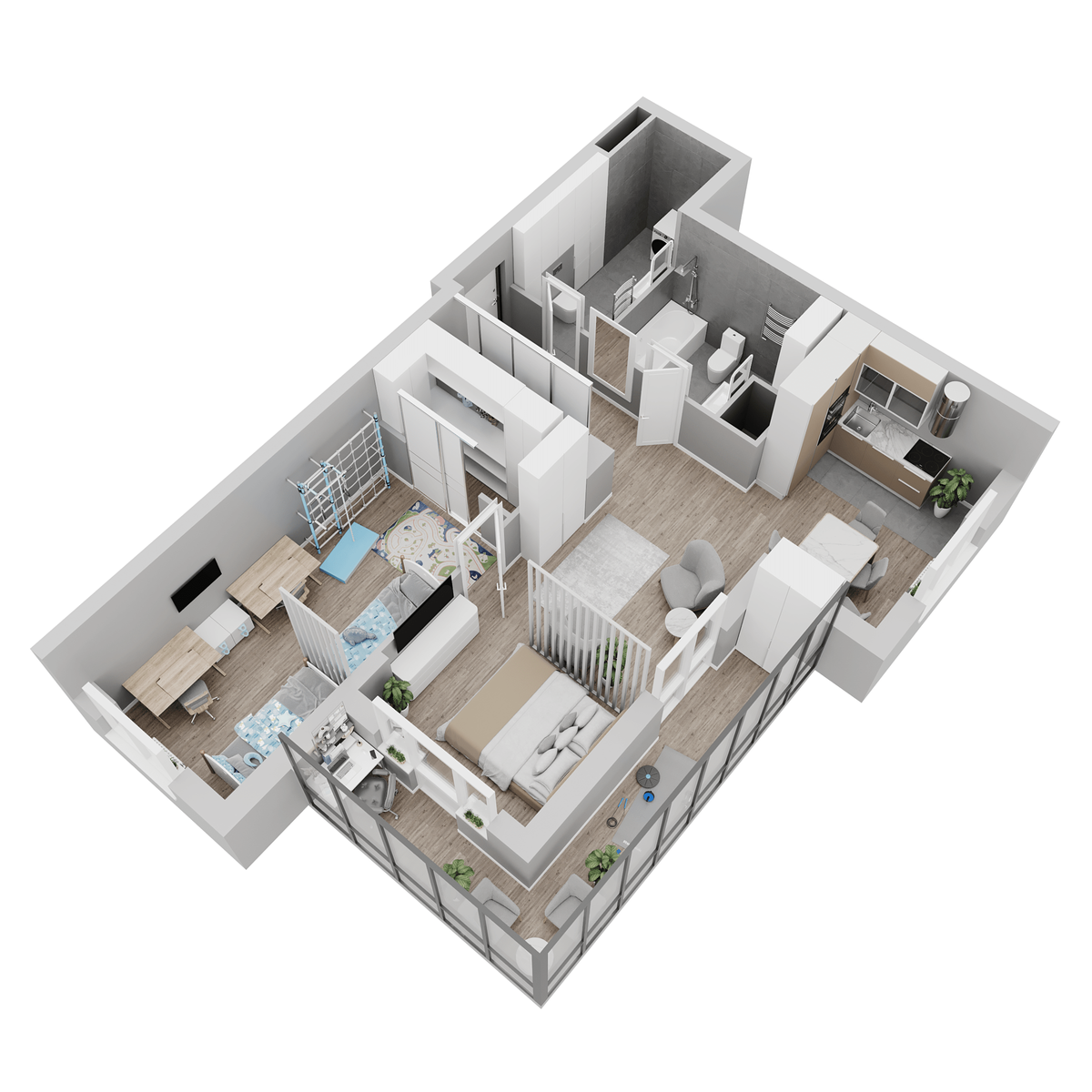 Планировка 2-комн. 3