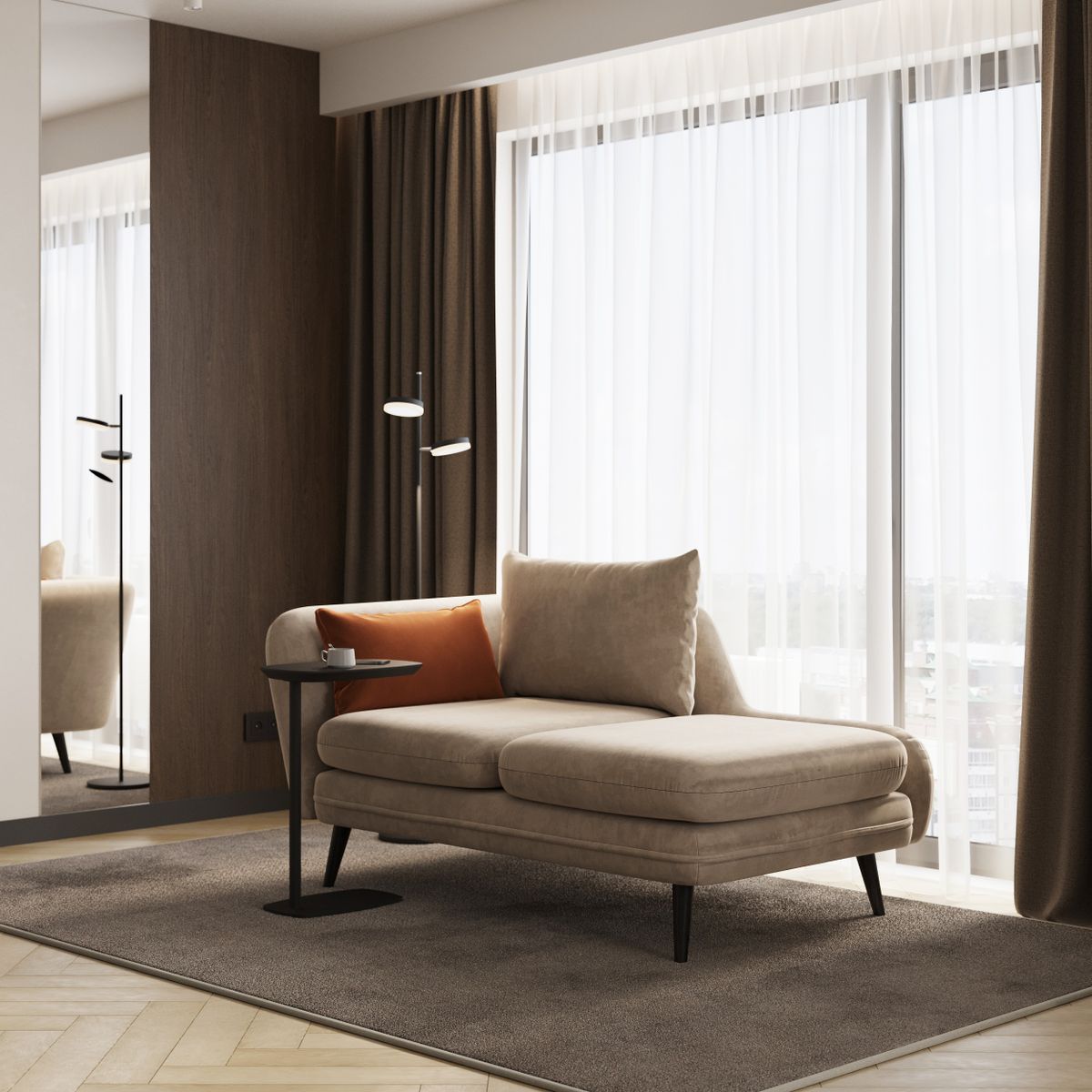 1-комнатная, 56.6 м², № 1701 в GAGARIN CITY (Гагарин Сити)