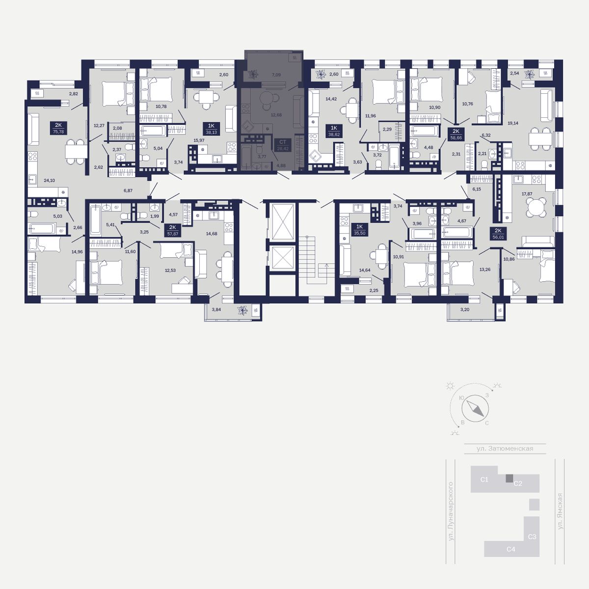 Планировка Студия 3