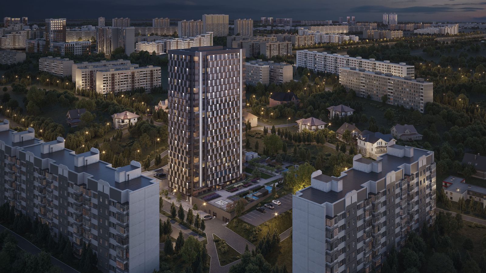 2-комнатная, 44.3 м², № 8 в LUNA (ЛУНА)