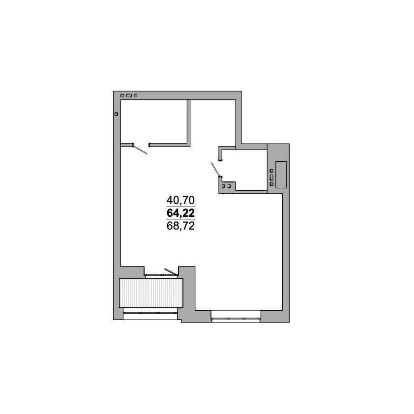 Планировка 2-комн.