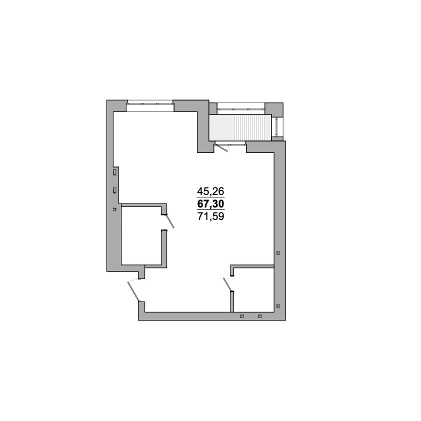 Планировка 2-комн.