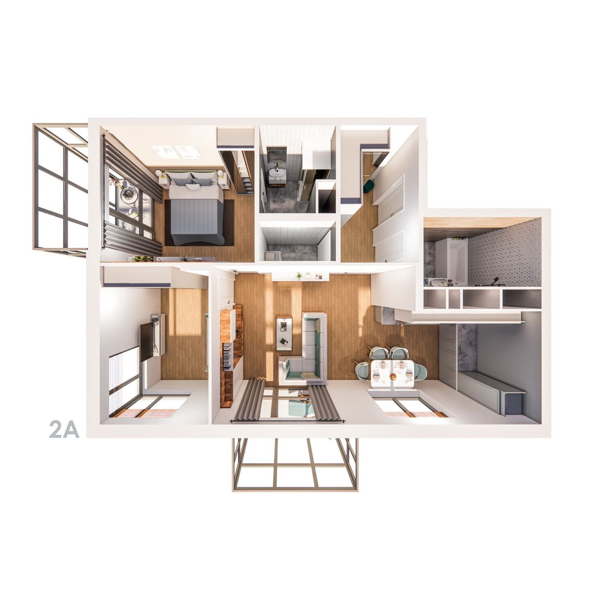 Планировка 2-комн. 6