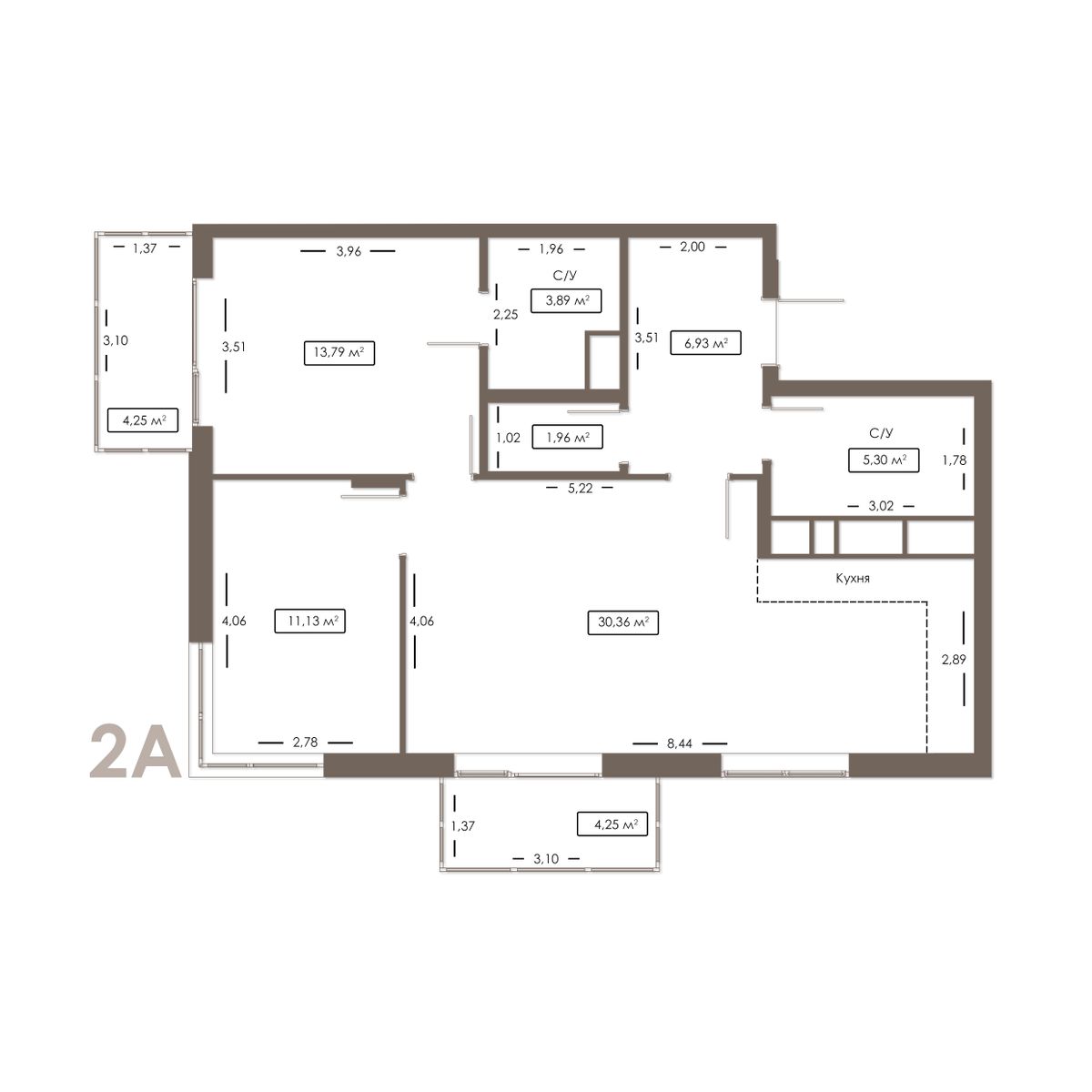 Планировка 2-комн. 4