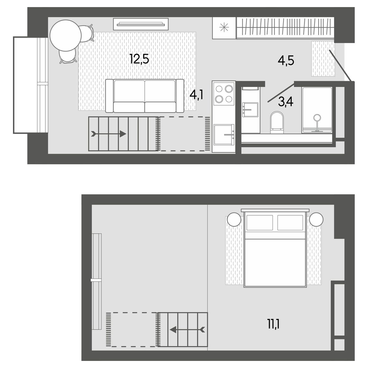Планировка 35,76 м²